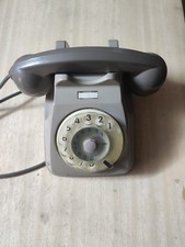 Telefono a disco vintage Italtel SIP Ed. VI 8406, colore grigio (anni ‘70-‘80)