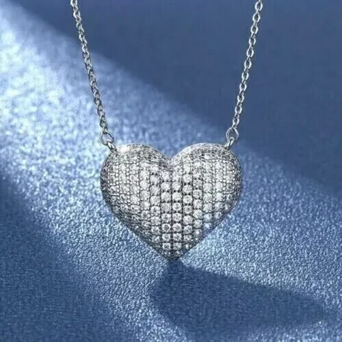 Ciondolo cuore donna diamante