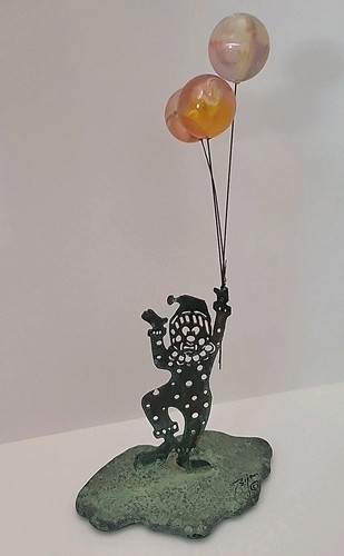 Palloncini pagliaccio scultura