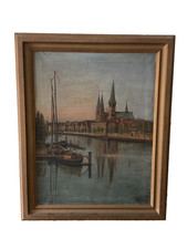 Antico dipinto ad olio 1893