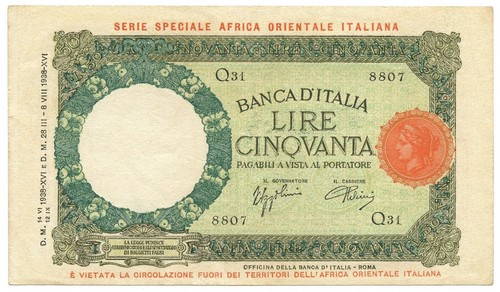 Lire africa orientale - 50,