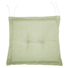 VERDELOOK Cuscino quadrato con volant per sedia con laccetti, 40 x40 cm, ecru