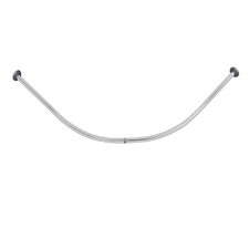 Bastone per tenda doccia curvo universale aste 90x90 cm argento asta tende bagno