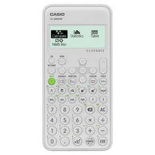 Casio Calcolatrice Scientifica FX350CW 10+2 Cifre 290 Funzioni Bianco