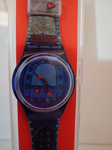 Orologio swatch linea love san - love,