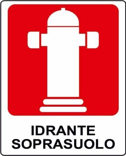 Cartello segnaletico idrante - segnaletico,