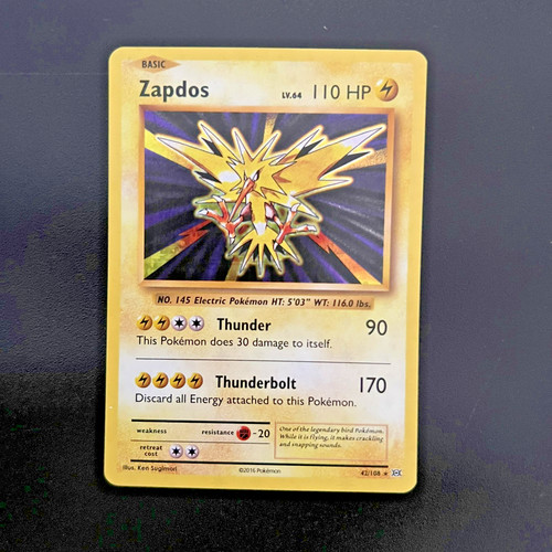 Pokemon card zapdos holo - card,