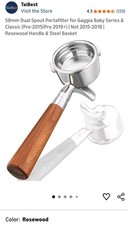 Portafiltro 58mm Doppio