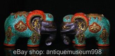 Coppia statua elefante
