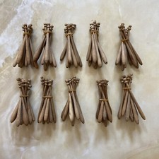 2ºLotto di 100 fuselli  d’epoca in legno per tombolo 9 Cm