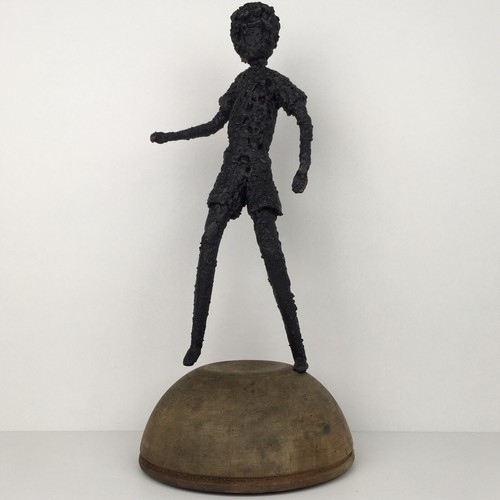 Scultura uomo sospeso ferro - scultura, in