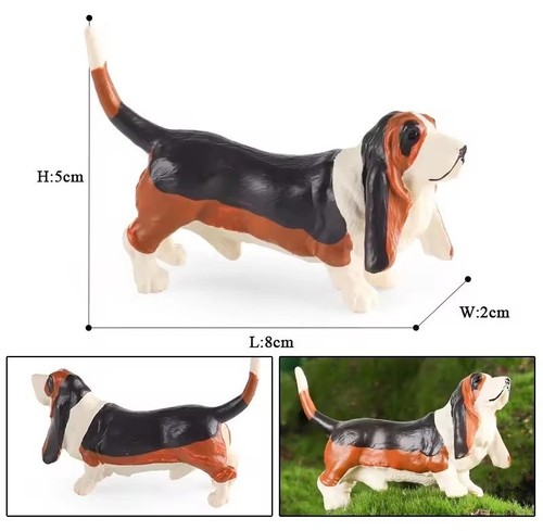 Basset hound dog toy action - toy,