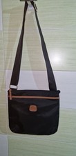 Borsa Tracolla, Bric's Colore Nero Inserti  Cuoio.