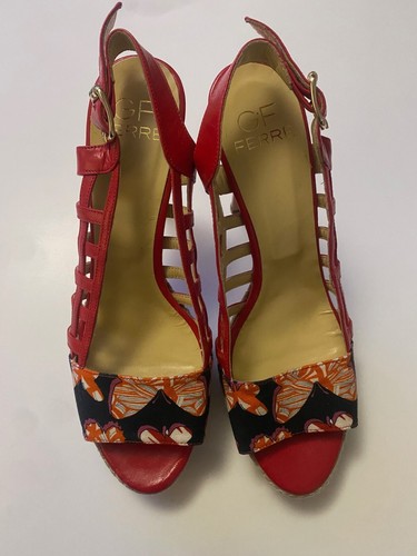Scarpe rosse ferré - rosse, aperte
