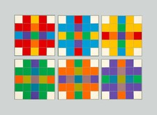 Paolo MINOLI - "Composizione" - Sei serigrafie, 30,5 x 30,5 cm