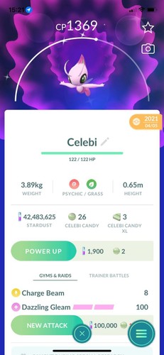 Shiny celebi pkmn - celebi!!!✨,