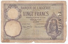 Tunisia franco nota - tunisia,,