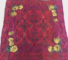 FOULARD 100% PURA SETA SILK SOIE VINTAGE DONNA LOREDANO (507) 80cm x 80cm