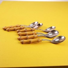 cucchiaini anni 70 in acciaio