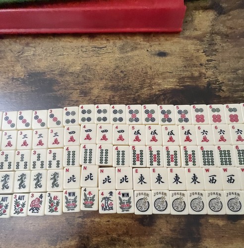 Marjongg set vintage con - set,