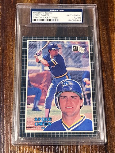 Spike owen 1985 donruss - spike, action