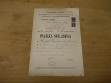 PAGELLA SCOLASTICA SCUOLA