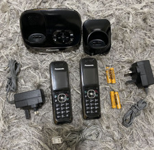 Panasonic KX-TG8521E Cordless twin Phone set with Answering Machine Good Cond