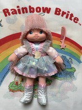 SUPER RARA BAMBOLA ORIGINALE MATTEL 1983 RAINBOW BRITE MOONGLOW DRESS UP & STAR COMB