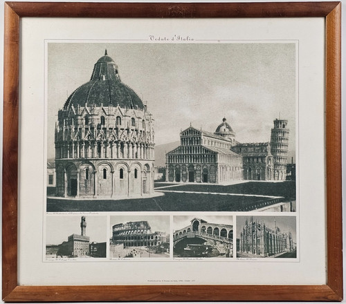 Stampa vintage vedute italia - stampa, d'italia