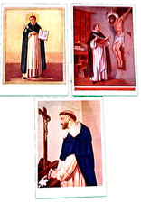 TRE CARTOLINE anni '50 SANTI DOMENICANI
