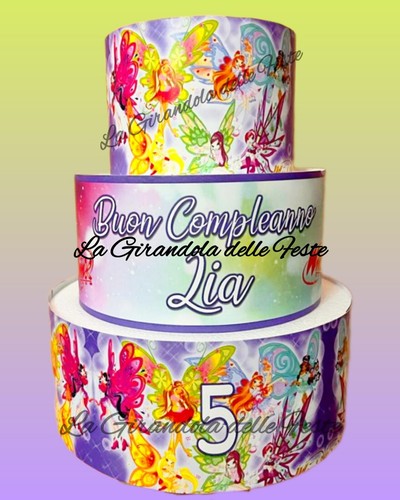 Torta winx fate 3piani - fate,