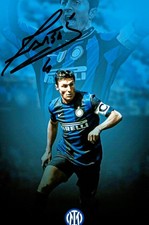 Javier Zanetti Hand Signed 6x4