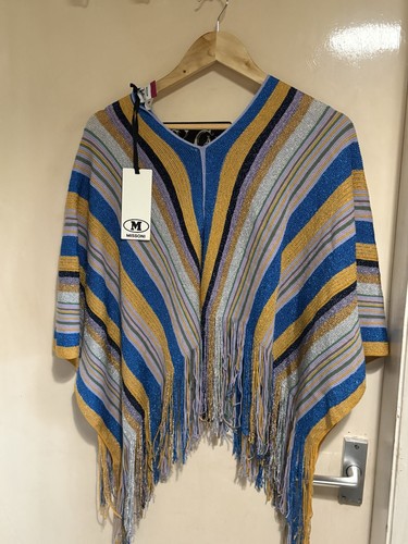 Poncho scialle mantello - , con