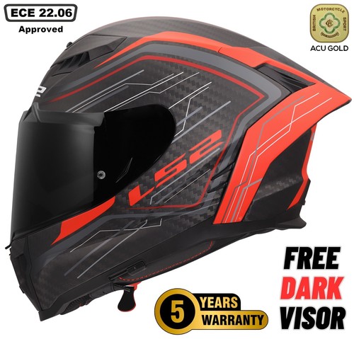 Ls2 ff807 dragon - 6k, carbonio