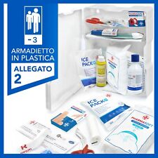 Armadietto di pronto soccorso in plastica con ALLEGATO 2 per aziende - 3 dip