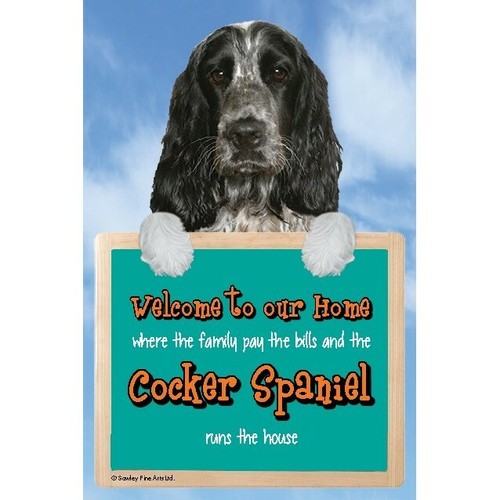 Blue roan cocker spaniel funny - cocker,