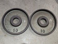 Piastre di peso vintage Ivanko OM M-Series Olympic 10 libbre, una coppia