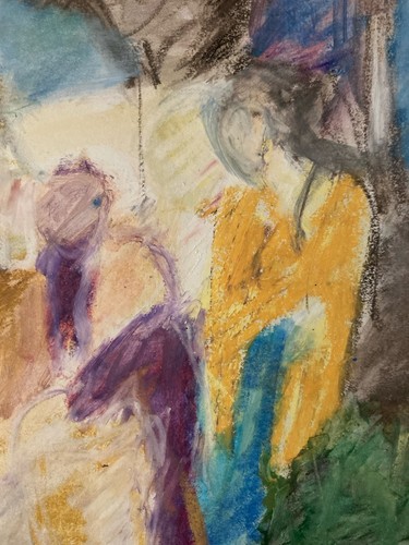 Disegno 1980 gesso grasse - disegno,