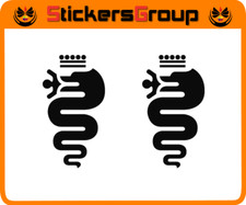 ADESIVI COPPIA LOGHI ALFA