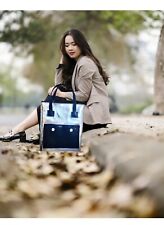 borsa artigianale cucita a macchina pelle finta veg