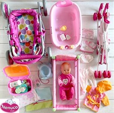 Nenuco bambola bebé passeggino carrozzina lettino vaschetta