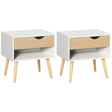 Homcom set comodini moderni - set,