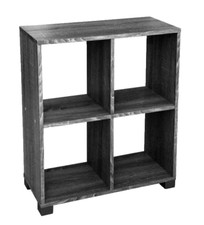 CUBO LIBRERIA SCAFFALE BASSO MOBILETTO MODERNO DESIGN NERO WENGè 68*60*24