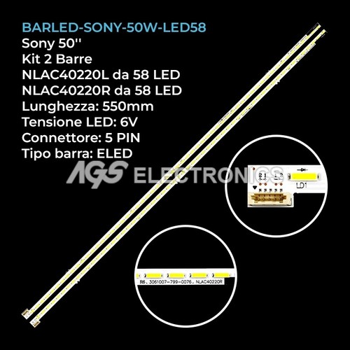 Kit barre strip 80led - kit, tv
