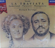 cd cofanetto verdi la traviata sutherland pavarotti manuguerra richard bonynge