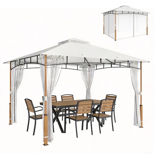 Outsunny gazebo 6 - 3.6, con