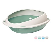 Lettiera Shuttle per animali - Azzurra - 45x36x15,5h cm