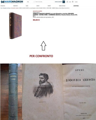 Libro antico 1857 opere - antico,