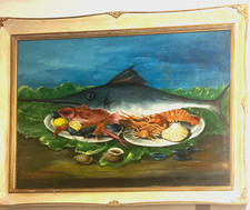 Delfina Maqueira olio su tela  cm 70x100 +cornice  firmato