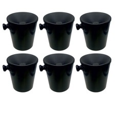 N.6 Nuova Sputavino "Sputacchiera" in plastica nero 1,2 lt. degustazione vino